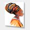 Designart - African American Woman with Turban I - Modern Canvas Wall Art Print